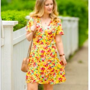 J. Crew floral wrap dress